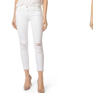 J Brand Low rise cropped jeans
